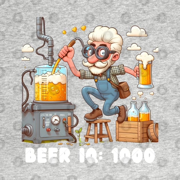 Crafting Man:  Craft beer Brewing Beer IQ: 1000 Grandpa by MugMusewear